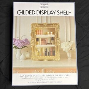 New in Box Gold Gilded Display Shelf VIRAL ON TIK TOK